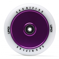 Sacrifice UFO 120mm Scooter Wheels w/Bearings - White/Purple