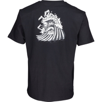 Santa Cruz Bone Wave T Shirt - Black
