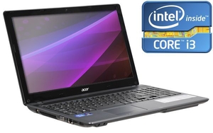 Acer Aspire 5749 Laptop,  Intel Core i3-2350 2.3GHz,  6GB RAM,  500GB HDD,  15.6" HD LED,  DVDRW,  Intel HD,  Webcam,  Windows 7 Home Premium 64