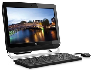 HP Omni 120-1120ea AIO Desktop,  Intel Pentium G630 2.7GHz,  4GB RAM,  1TB HDD,  20" HD+ LED,  DVDRW,  Intel HD,  Webcam,  Windows 7 Home Premium 64