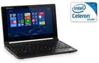 Lenovo Ideapad Flex 10 Laptop,  Intel Celeron DC N2806 1.6GHz,  2GB RAM,  320GB HDD,  10.1" Touch,  No-DVD,  Webcam,  Bluetooth,  Windows 8 64bit