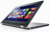 Lenovo Yoga 2 Convertible Laptop,  Intel Core i3-4010U 1.7GHz,  4GB RAM,  500GB HDD,  13.3" Touch,  No-DVD,  Intel HD,  Webcam,  Bluetooth,  Windows 8.1 64bit