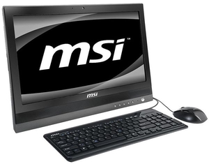 MSI Wind Top AP2000 AIO Desktop,  Intel Pentium P6200 2.13GHz,  2GB RAM,  500GB HDD,  20" Touch,  DVDRW,  Intel HD,  Webcam,  Windows 7 Home Premium 64