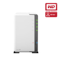 Synology DS212J 2TB (WD Red HDD) 2 Bay Desktop NAS