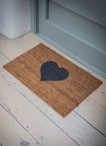 Heart Doormat,  Small - Coir