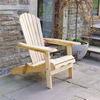 Armchair Lounger Slide away Leg Rest Newby Adirondack Wooden Garden Chair