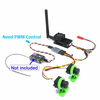 EWRF Long Range FPV System 5.8Ghz 2W FPV Wireless VTX Transmitter 2000mW and 3 Channel Dual Video Camera CMOS 1000TVL fo