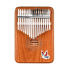 GECKO 17 Keys Kalimbas Mbira African Mahogany Finger Thumb Piano Wooden Keyboard Percussion Musical Instrument Gift