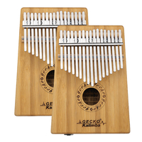 GECKO K17BA 17 keys Kalimba Bamboo B Tone Thumb Piano Finger With Tune Hammer