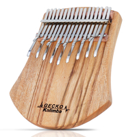 GECKO K17NOTE 17 Keys Kalimba Camphorwood Thumb Piano Finger With Tuning Hammer
