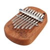 GECKO K8mini/K-8CM/K-8CA 8 Key Camphor/Mahogany Mini Kalimbas Thumb Piano with Tuning Hammer