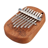 GECKO K8mini/K-8CM/K-8CA 8 Key Camphor/Mahogany Mini Kalimbas Thumb Piano with Tuning Hammer