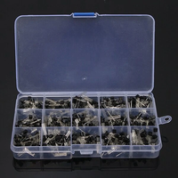 Geekcreit® 600Pcs TO-92 NPN PNP Bipolar Transistor 15 Value Assortment Kit