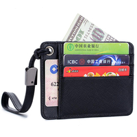 Genuine Leather 6 Card Slots Card Holder Wallet For Men