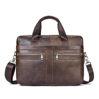 Genuine Leather Business Briefcase Large Capacity Handbag