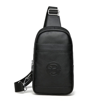 Genuine Leather Business Chest Bag