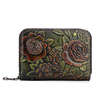 Genuine Leather Card Organ Card Holder Zipper Multi-card Bit