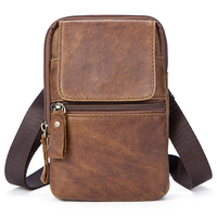 Genuine Leather Casual Vintage Single Shoulder Crossboby Bag For Men