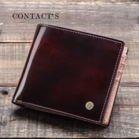 Genuine Leather Classic Wallet Card Holder Tri-fold Short Business Wallet For Men