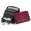 Genuine Leather Crocodile Pattern 12 Card Slot Wallet