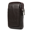 Genuine Leather Multi-function Fanny Waist Bag Belt Bum Pouch Phone Bag Coin Purse For Men
