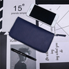 Genuine Leather Plaid Multi-slots Phone Wallet Card Holder