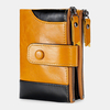 Genuine Leather RFID Blocking Wallet Zipper Coin Bag Card Holder For Men