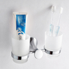 Zinc Alloy Chrome Cup Holder Glass Cups Bathroom StorageAccessories Toothbrush Tooth Cup Holder