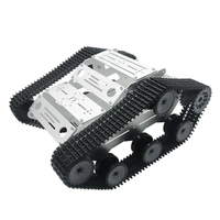 ZL-TECH K2 DIY Aluminous RC Robot Car Tank Chasiss Base With DC Motors Plastic Crawler Belt