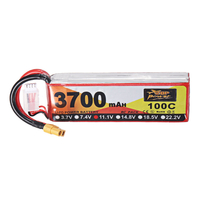 ZOP Power 11.1V 3700mAh 100C 3S Lipo Battery XT60 Plug for RC Drone
