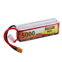 ZOP Power 14.8V 5000mAh 80C 4S Lipo Battery XT60 Plug for RC Drone