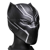 1:1 Black Panther Helmet Wearable Mask for Halloween Festival Party Decoration Kids Toys