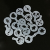 16pcs of Coffee Printing Stencil in Cooking Milk Foam Garland Template All Kinds of Modellings Spray Molds in Daily Life