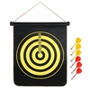 17 Inch Roll Up Magnetic Dartboard Hanging Dart Board Game with 6 Darts