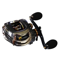 17+1 Ball Bearings Baitcasting Fishing Reel 7.0:1 Bait Casting Reels Left / Right Hand Fishing Reel with One Way Clutch Baitcasting Reel