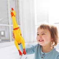 17CM Screaming Chicken Squeeze Sound Toy Pets Shrilling Decompression Tool Funny Gadgets