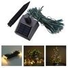 17M 100 LED Solar Outdoor Garden Lamp White Fairy String Light for Party Wedding Christmas Home Room Decor Gift