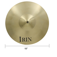18" Brass Alloy Crash Ride Hi-Hat Cymbal for Drum Set