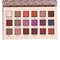 18 Color Eyeshadow Natural Matte Shimmer Eye Shadow Palette Luminous Long-Lasting Pressed Glitter Eyeshadow Waterproof Cosmetic Exotic Customs
