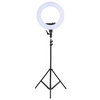 18 Inch LED Video Ring Light Fill-in Lamp Studio Photography Lighting 55W Adjustable Brightness 3200-5500K Color Temperature with Smartphone Holder Cold Shoe Base Carrying Bag + 2m/6.6ft Light Stand