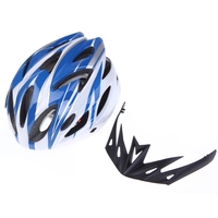 18 Vents Ultralight Integrally-molded Sports Cycling Helmet with Visor Mountain Bike Bicycle Adult