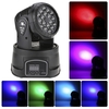 18 x 3W LED RGB Mini Moving Head Light Wash Effect Stage Lamp