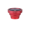 180 Degree Fisheye Macro Lens Magnetic Mount for iPhone 5S 5 Galaxy S4 S3 Note 3 HTC 2 in 1 Red