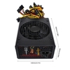 1800W Switching Power Supply 90% High Efficiency for Ethereum S9 S7 L3 Rig Mining 180-260V Wire without Net