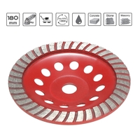 180mm 7" Diamond Segment Grinding Wheel Disc Bowl Shape Grinder Cup 22mm Inner Hole for Concrete Granite Masonry Stone Ceramics Terrazzo Marble Building Industry