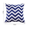 18"*18" Zig-Zag Pattern Decorative Sofa Chair Square Throw Pillow Case Well-made Soft Cushion Cover Zig Zag Stripes Pattern Pillow Cover 45*45cm Pillow Sham with Hidden Zipper Closure--Brown & White