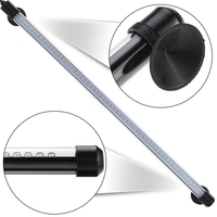 18.9" 4W 57LED 3 Colors IP68 Waterproof Submersible Aquarium Light Suction Stick Bar Lamp for Fish Tank Pet Cage Cistern Rockery
