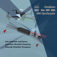 18A Brushless ESC Electronic Speed Controller with Low Internal Resistance for QAV250 300 330 RC Quadcopter Multicopter