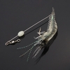 18cm 8g Artificial Fishing Lure Bionic Shrimp Soft Bait Fishing Tackle with Hook Noctilucent Luminous Night Glow Bead