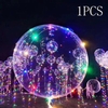 18inch Luminous LED BoBo Balloon Transparent Led Light Colorful Flashing Lamp